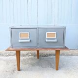Metal locker coffee table