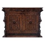Carved sideboard, France, around 1880.