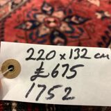 Vintage Turkish Tribal Rug veg dye 220x132 cm Turkish Carpet Red, Blue, Green