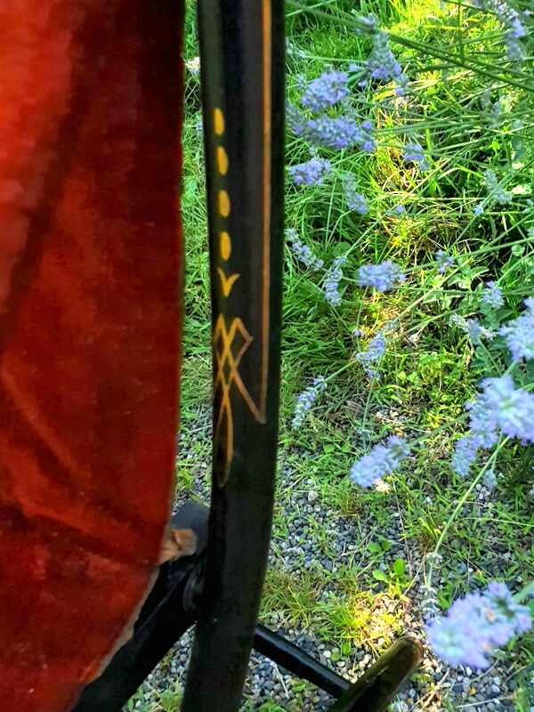 Folding armchair chair Napoleon III of the nineteenth century