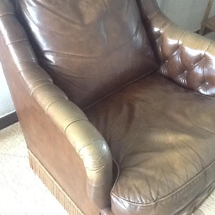 Armchair in leatherette vintage