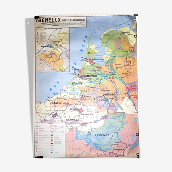 Old Benelux school map