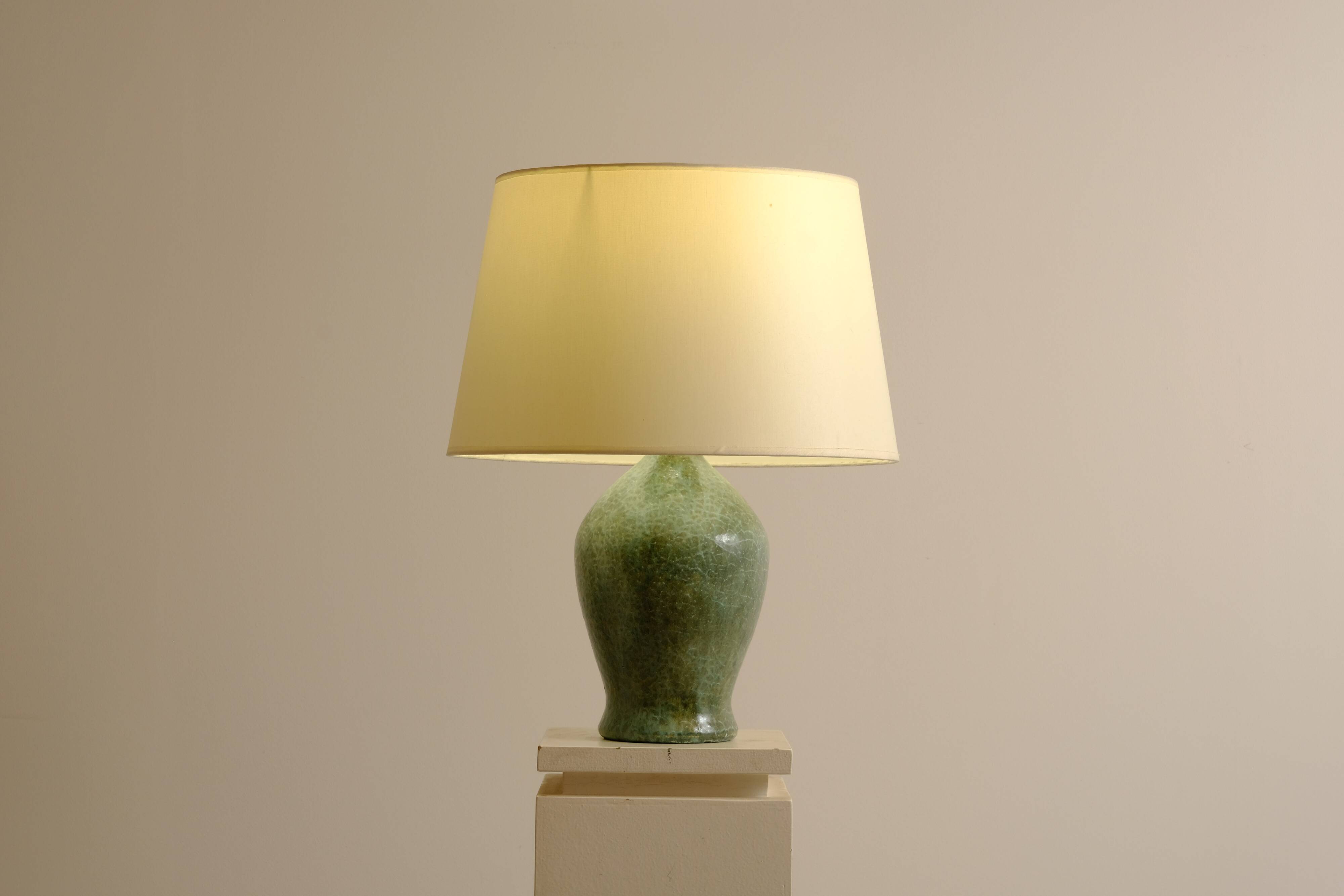 Ceramic lamp by Jacques SERRE 1970's