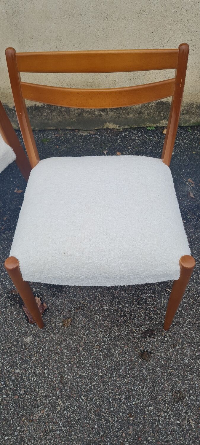 Set of 4 Scandinavian teak chairs