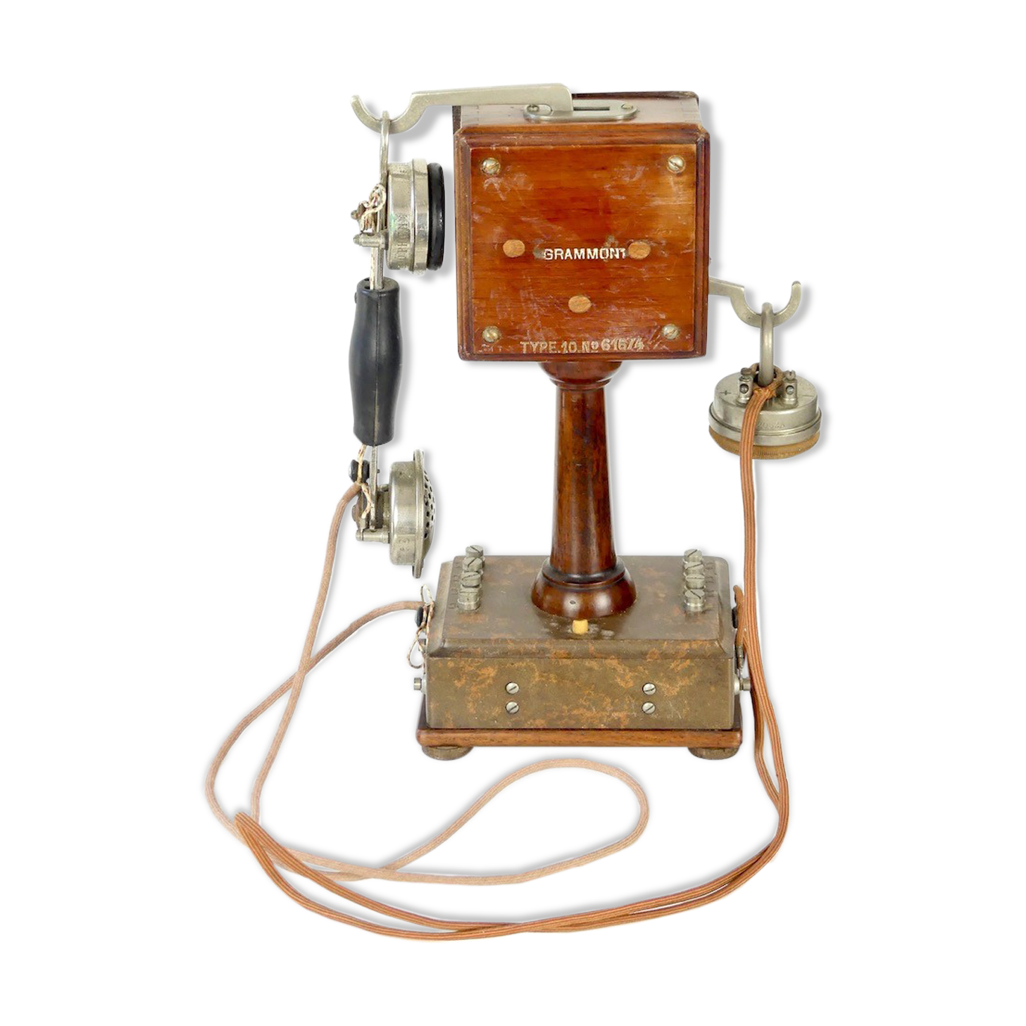 Téléphone Grammont Type 10 de 1922 - Appareil ancien de collection - France