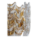 Pair of wall sconces in gilded brass and crystal, Sciolari design, Palwa, Germany, 1960s.