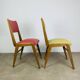 Pair of 50's style reconstruction chairs, wood