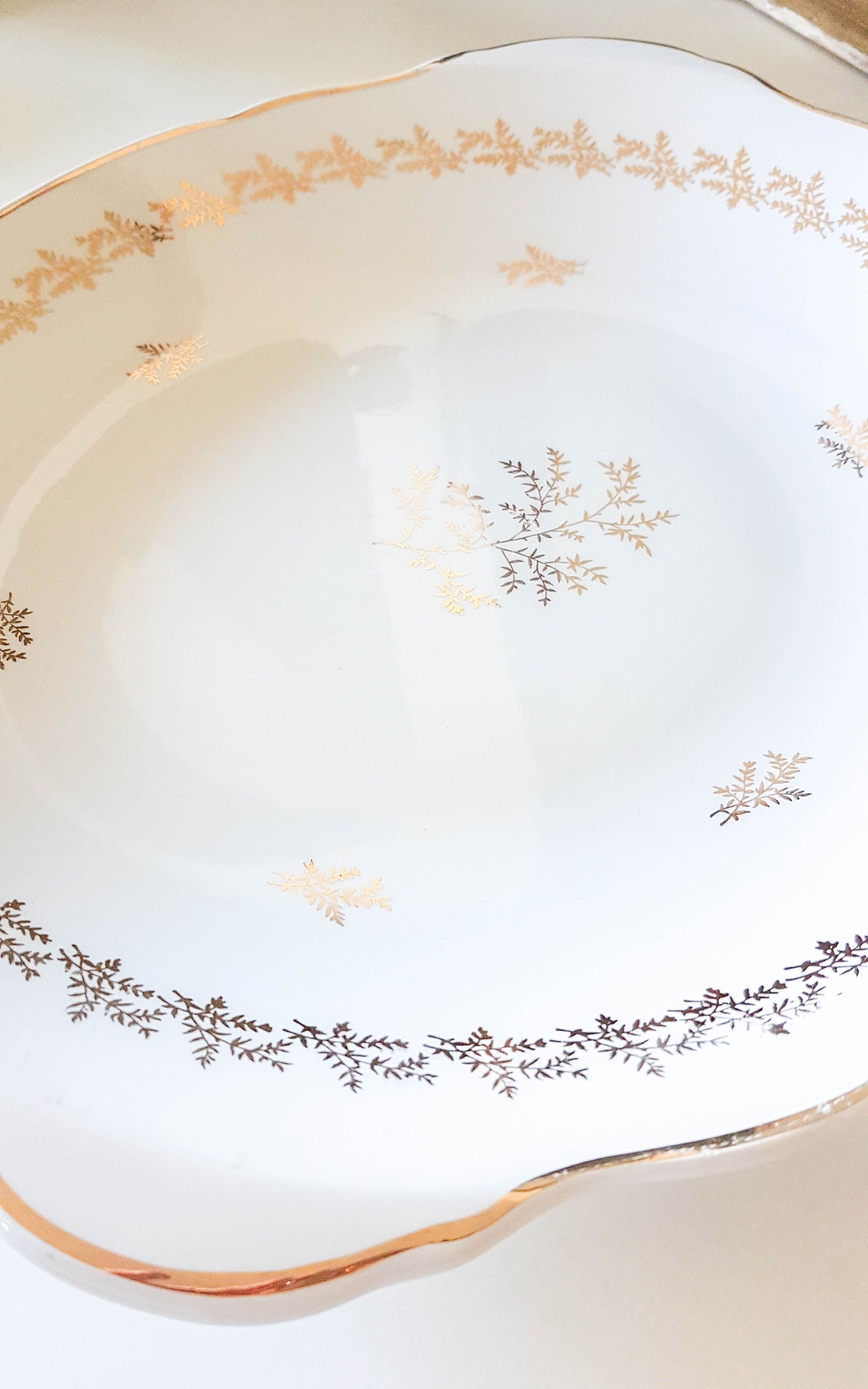 Dish large plate "lutetia" keller guerin luneville badonvillier