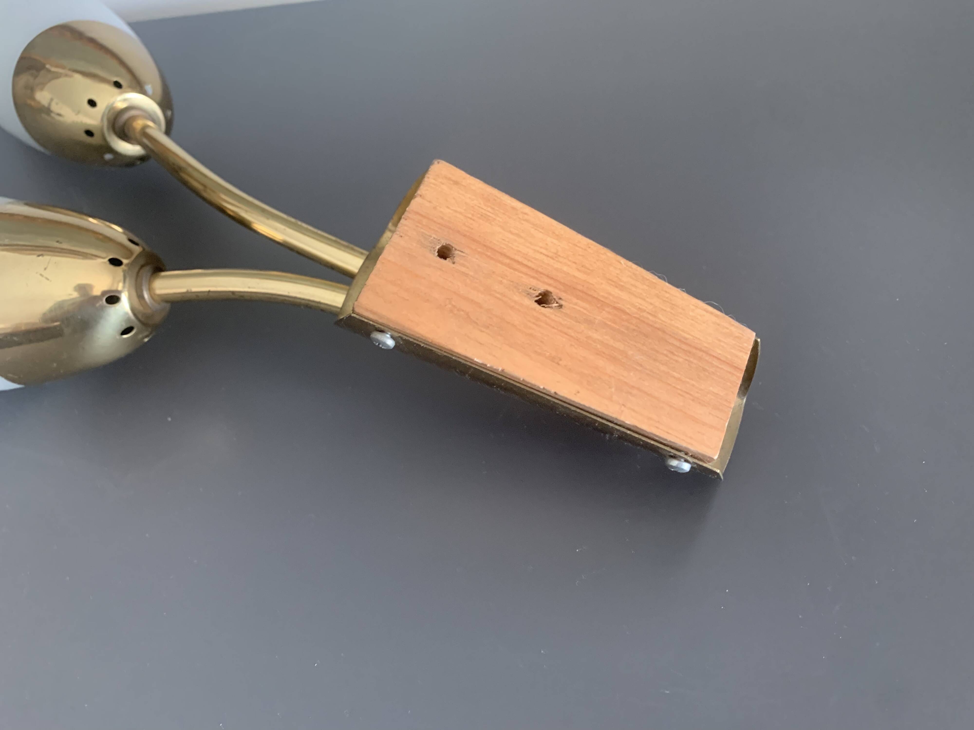 Wall lamp with glass shades, 1960s