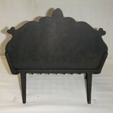 Log holder, old cast iron andiron