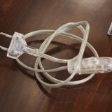 Vintage Rice Paper and Steel Lamp by Saskia Hübner, Italy, 2000s