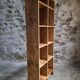 Vintage pine shelf with compartments, room divider, 1950s.
