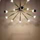 Vintage Sputnik chandelier or suspension in Stilnovo brass