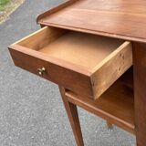 Classic solid wood bedside table