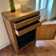 Small honey-coloured wooden buffet