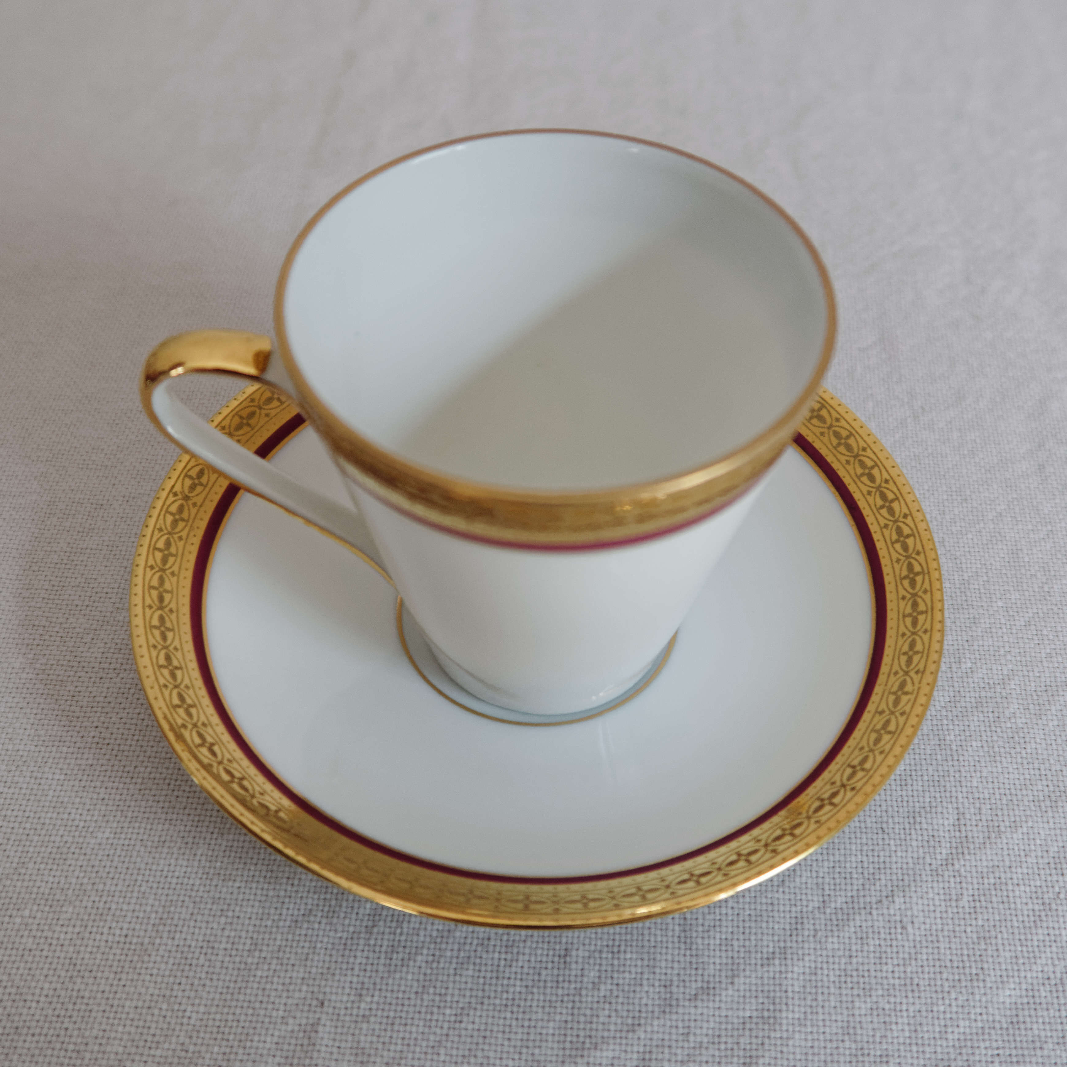 6 coffee cups and porcelain cup Hertel Jacob Bavaria Germany
