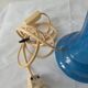 1980s wall lamp, hand with light globe, white ceramic - 80s design