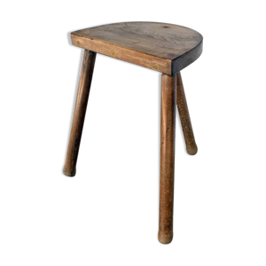Tabouret tripode en chêne - 1950