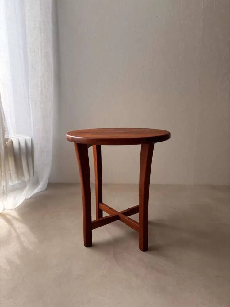 Danish solid teak side table from the 1960s.