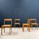 Ash and Cane Chairs, 1950, Set of 4