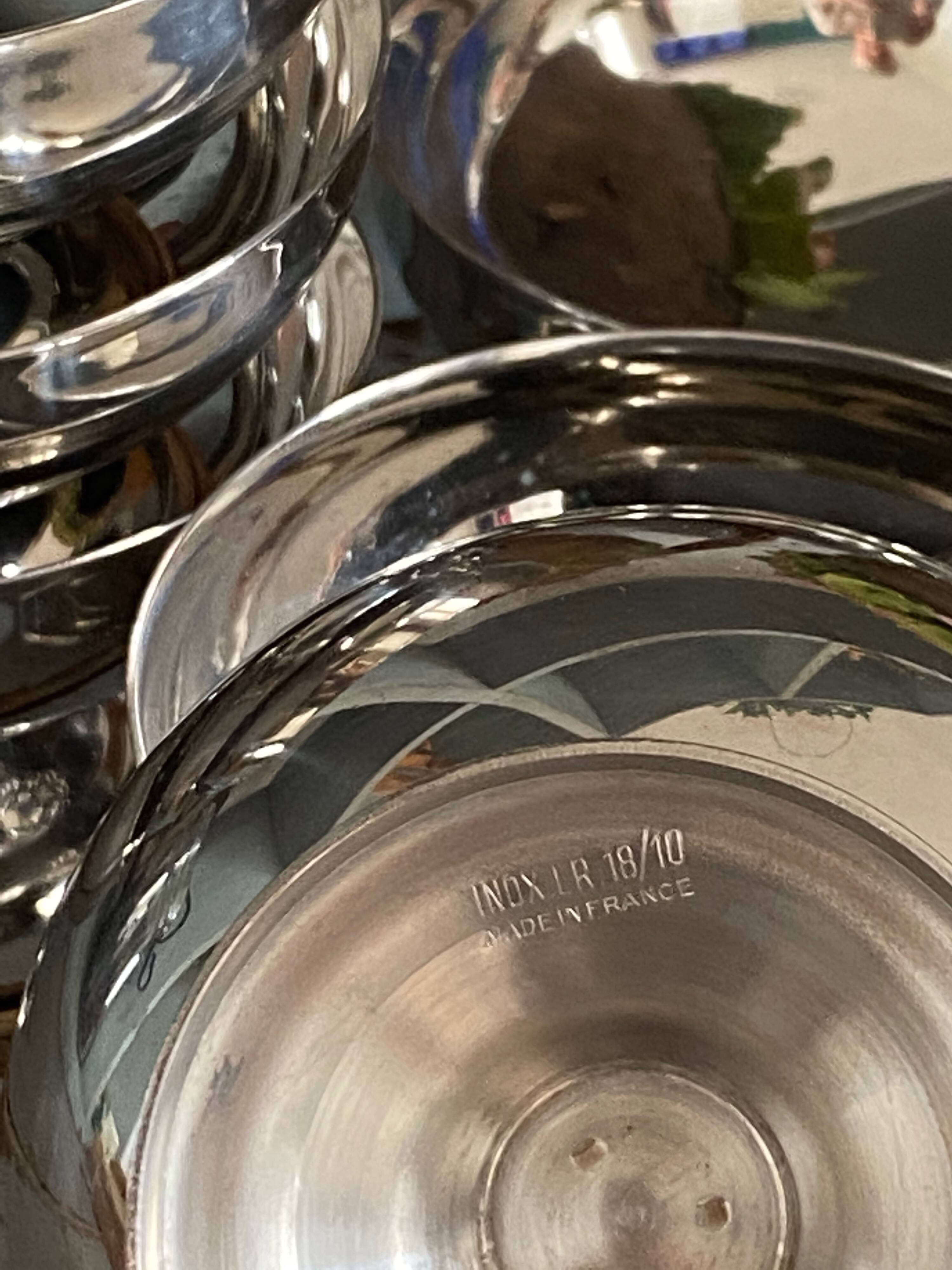 Coupe à glace inox vintage