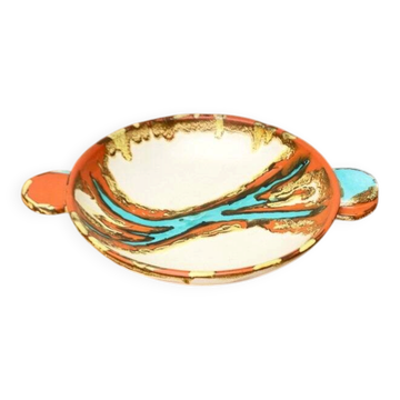 Bol Art Déco en poterie allemande de Carstens Uffrecht Keramik, années 1930