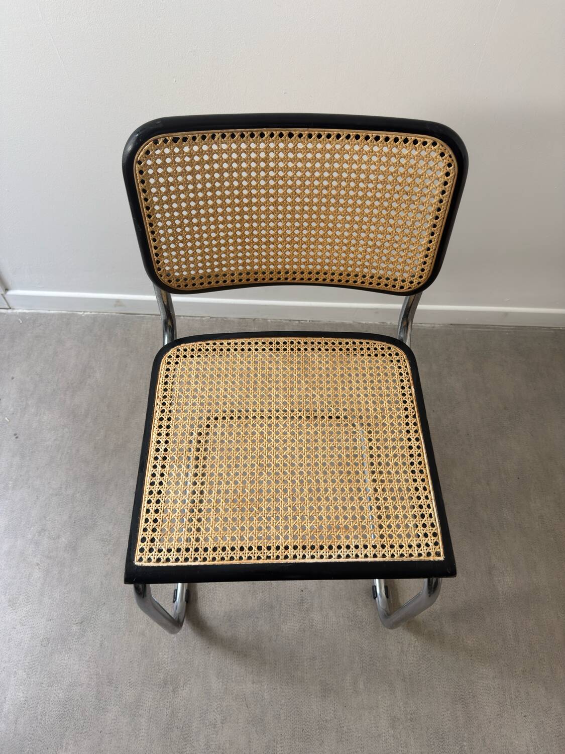 Chaise Marcel Breuer B32 Noire Made in Italy