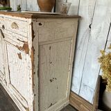 Buffet peinture craquelée