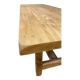 Solid pickled elm farmhouse table