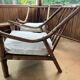 Complete bamboo rattan lounge set with armchair x2, sofa, coffee table