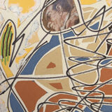 Pierre clamagirand, known as clama (1934-2015). mixed media.