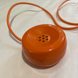 Orange vintage phone with socotel dial