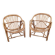 Vintage rattan armchairs from the 60s