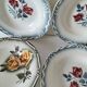 4 deep plates Digoin Sarreguemines – models Marinette & Adèle