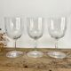 6 vintage cut crystal glasses