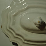 Vegetable soup tureen lid Moustiers 18th century South France