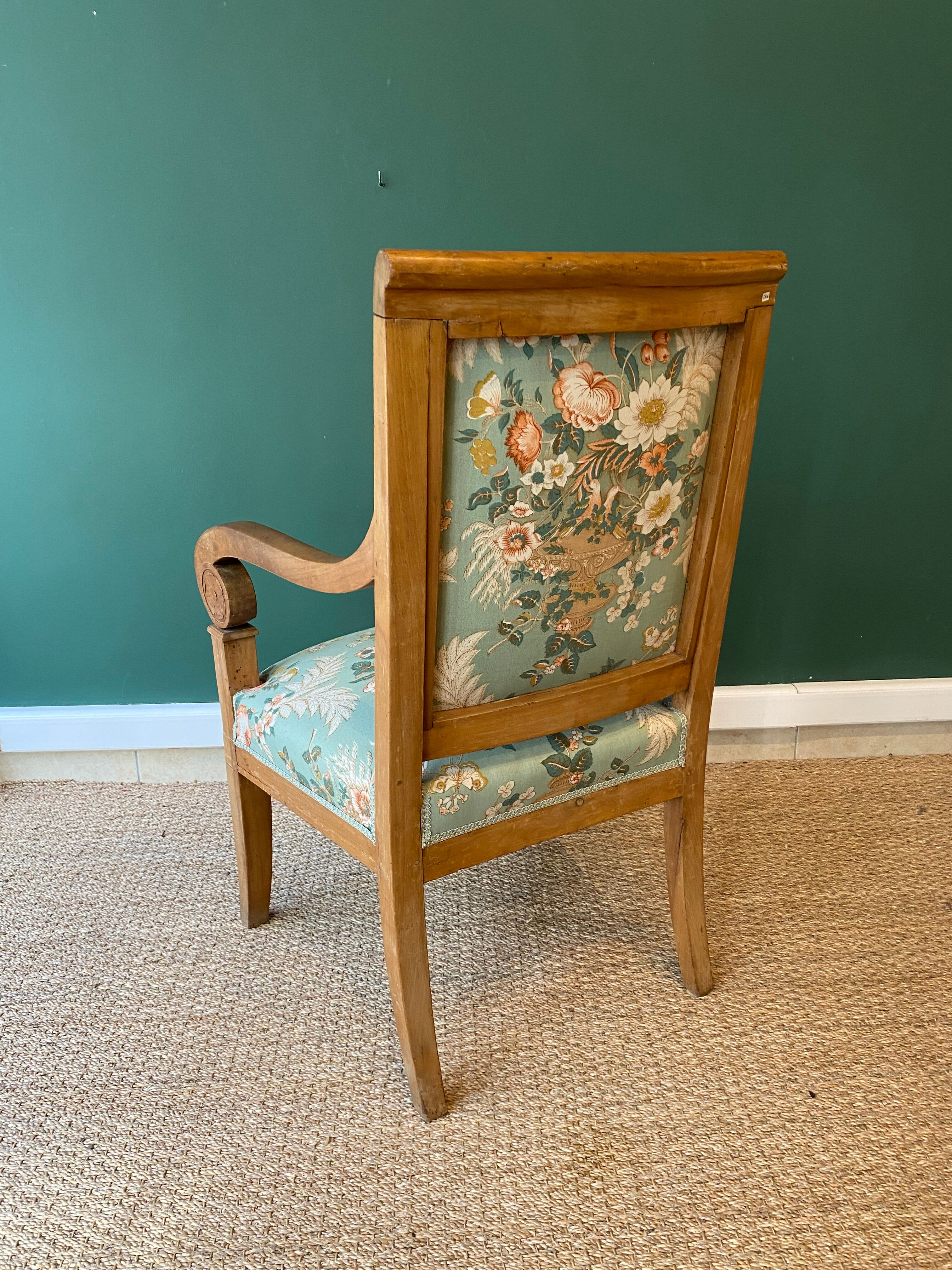 Suite of three antique armchairs