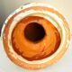 Pine cone, ceramic, glazed terracotta, mixed colors, bright, 32cm