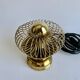 Lampe spirale en laiton, années 1970