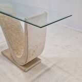 Mactan Stone Coffee or Fossil Stone Table, 1990s
