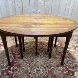 Table ovale en merisier 25 personnes