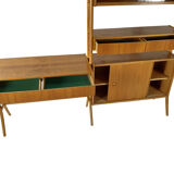 Vintage desk, bookcase & chair by František Jirák, 1970s Set of 3