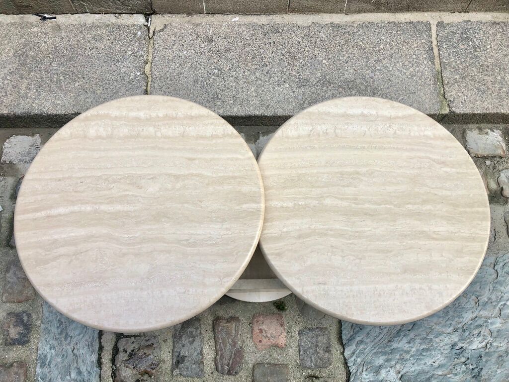 Italian travertine coffee table