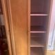 Scandinavian wardrobe with compass legs
