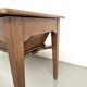 Farm table, old solid oak dough trough, France, around 1920.