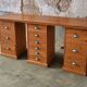 Solid wood desk in workshop/industrial style – very good condition
