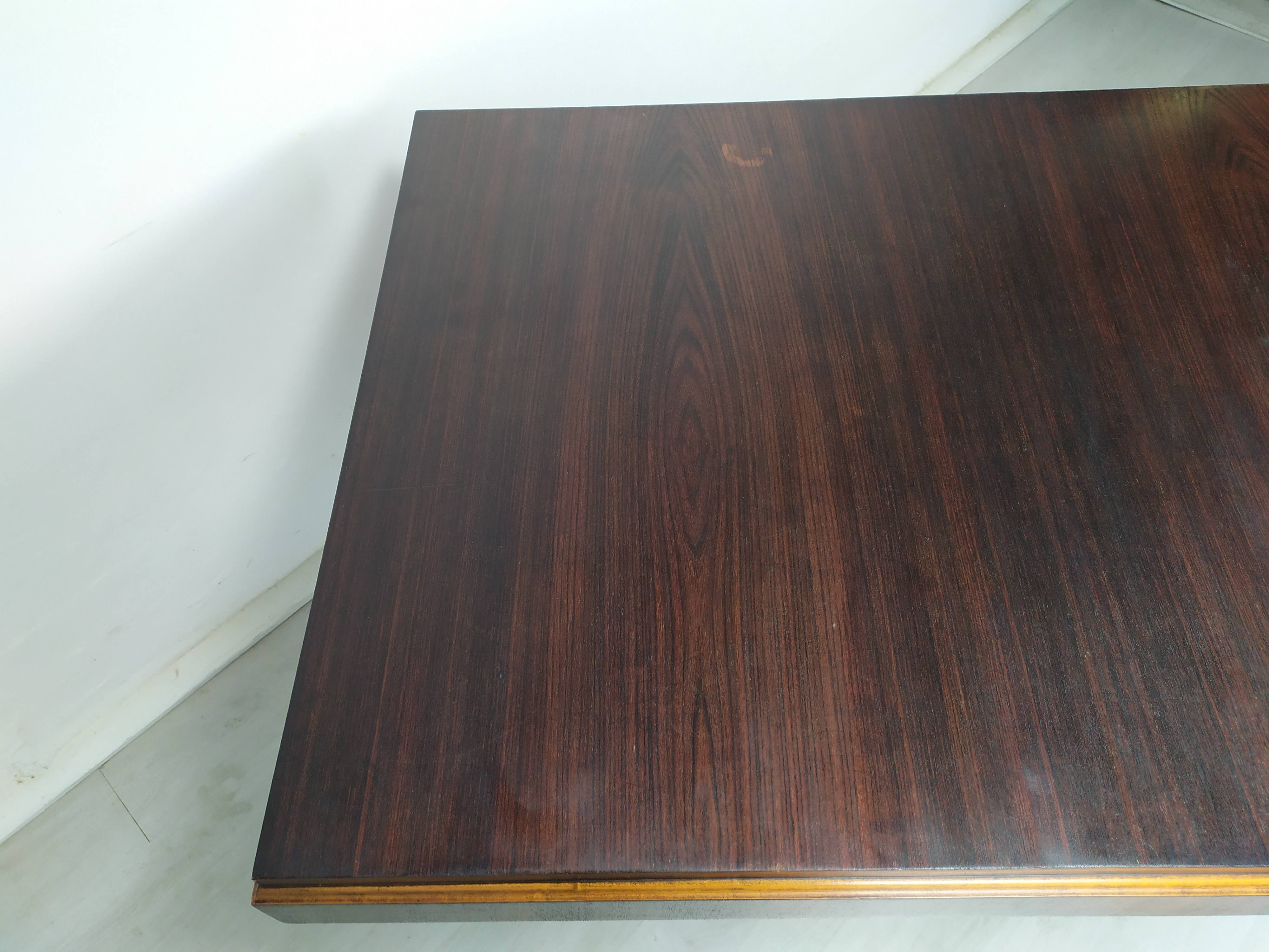 Table berceau art déco palissandre