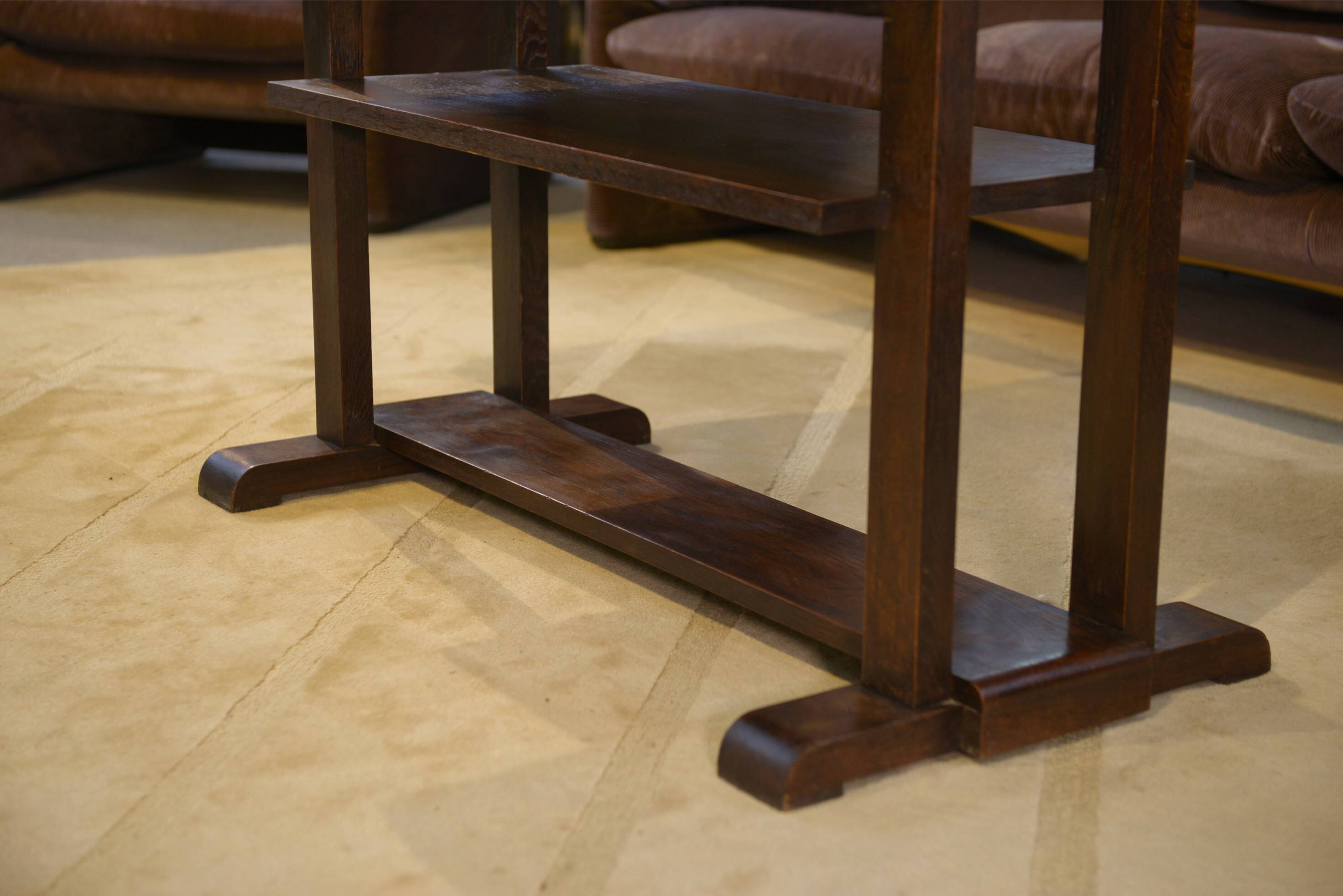 Oak console/side table from the 1940s.