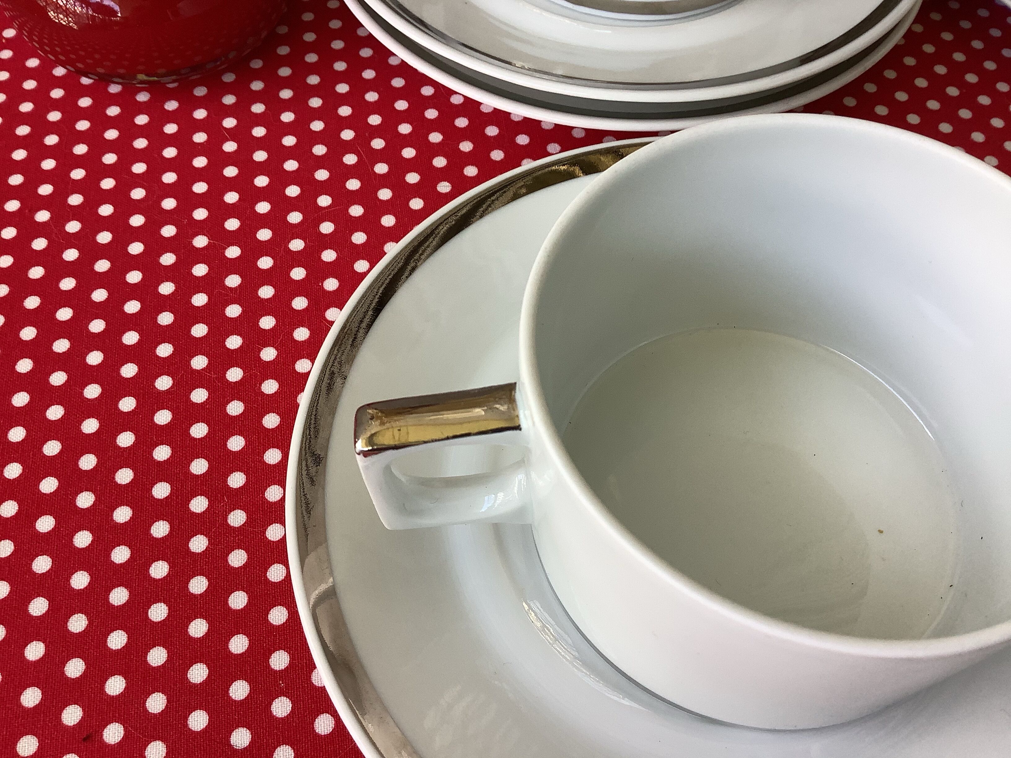 Cups Berry Lourioux porcelain from Limoges