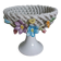 Cup on woven ceramic base with slip flowers